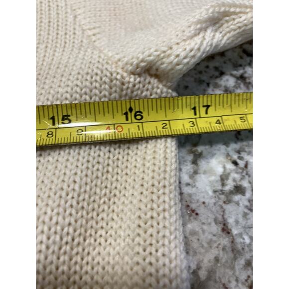 1960’s Burean Letterman Cardigan Sweater Size 36 Cream/Red PHS Band - Picture 10 of 16